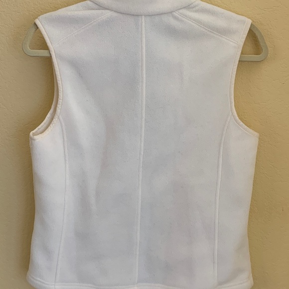 Vineyard Vines Martha's Vineyard White Fleece Zip Up Size Small Vest - Picture 4 of 5